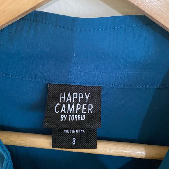 Torrid Happy Camper Vest, Leigon Blue, Size 3X - Picture 8 of 12